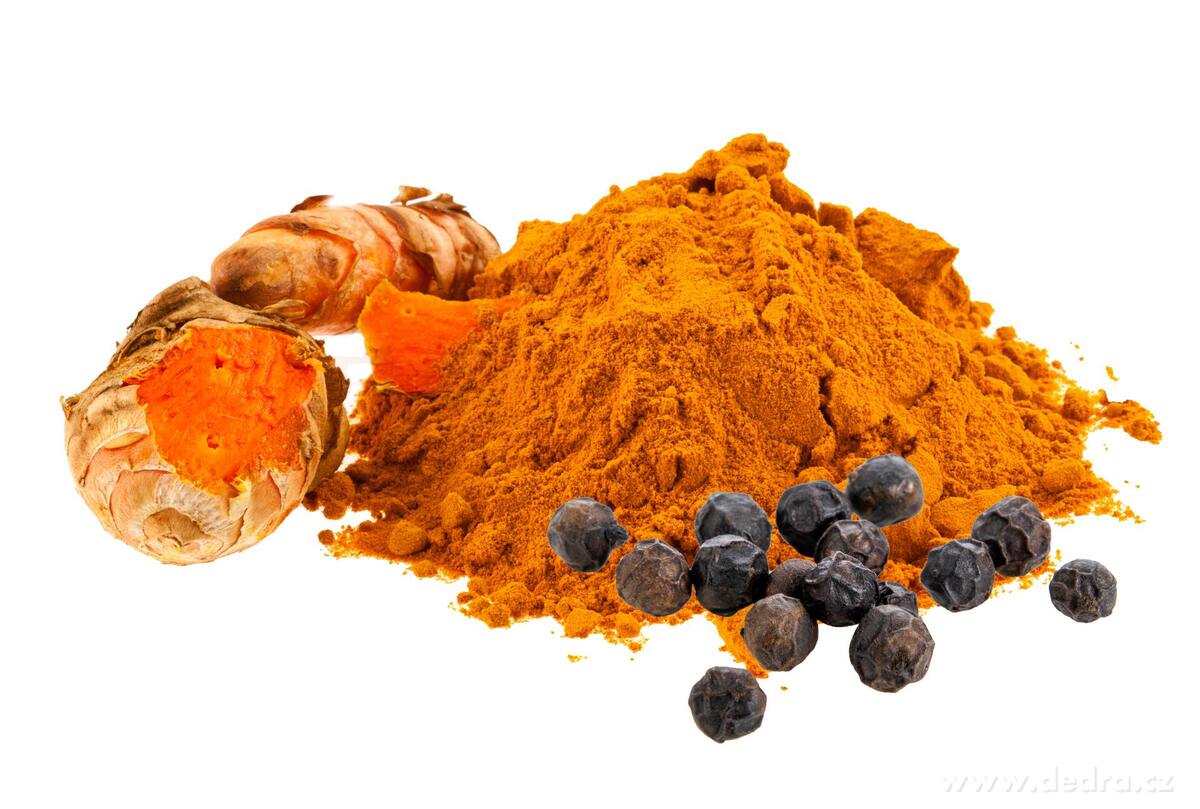 Dedra CURCUMIN + PIPERINE 515 mg, doplněk stravy 120 kapslí