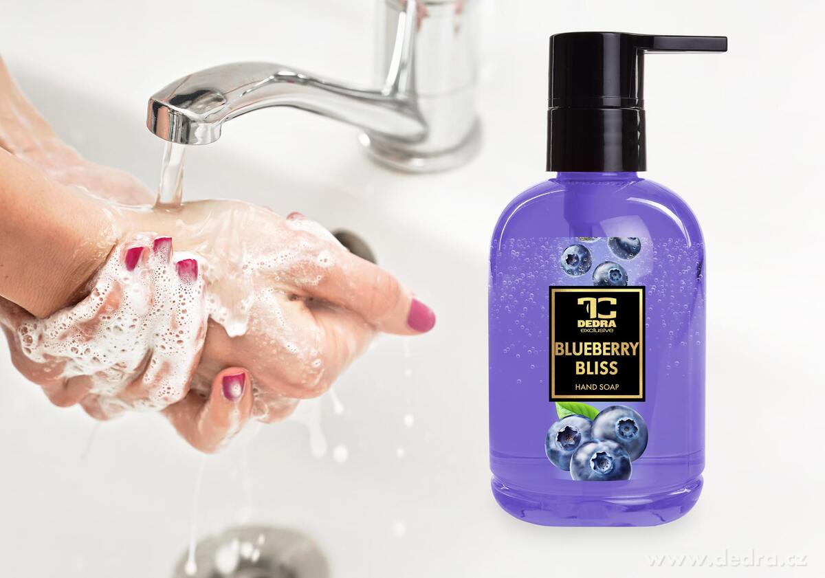 DEDRA Přírodní šetrné tekuté mýdlo s glycerinem BLUEBERRY BLISS 310 ml