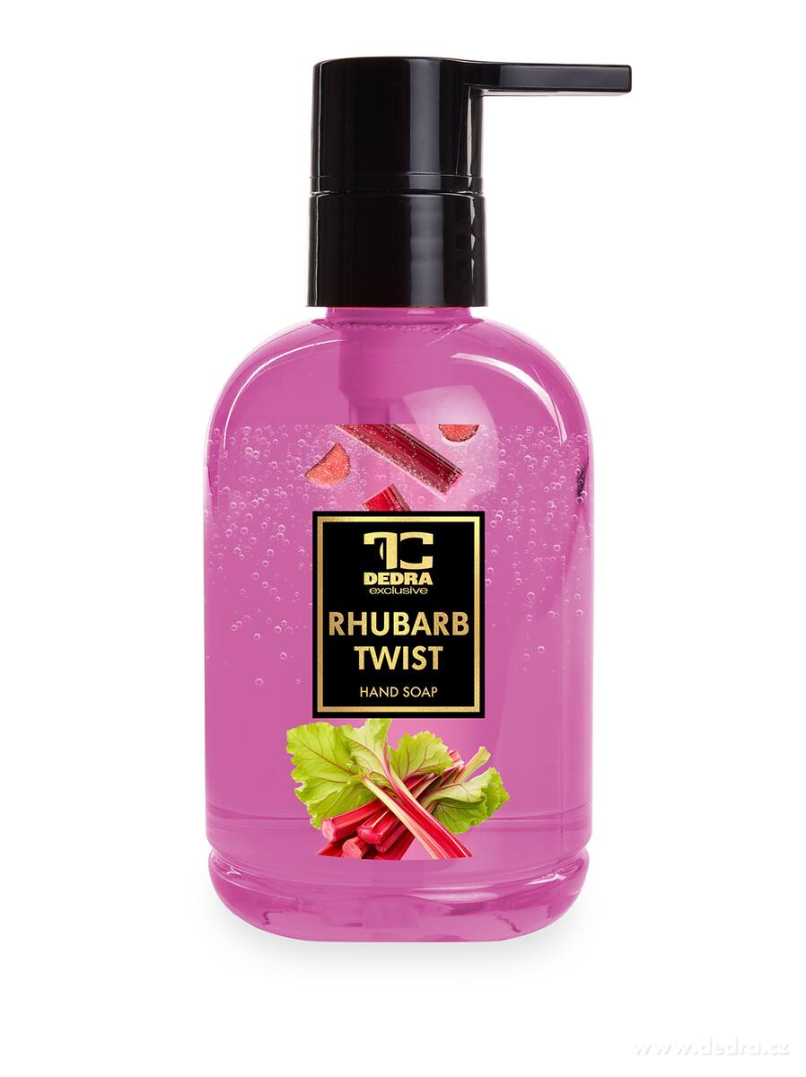DEDRA Přírodní šetrné tekuté mýdlo s glycerinem RHUBARB TWIST 310 ml