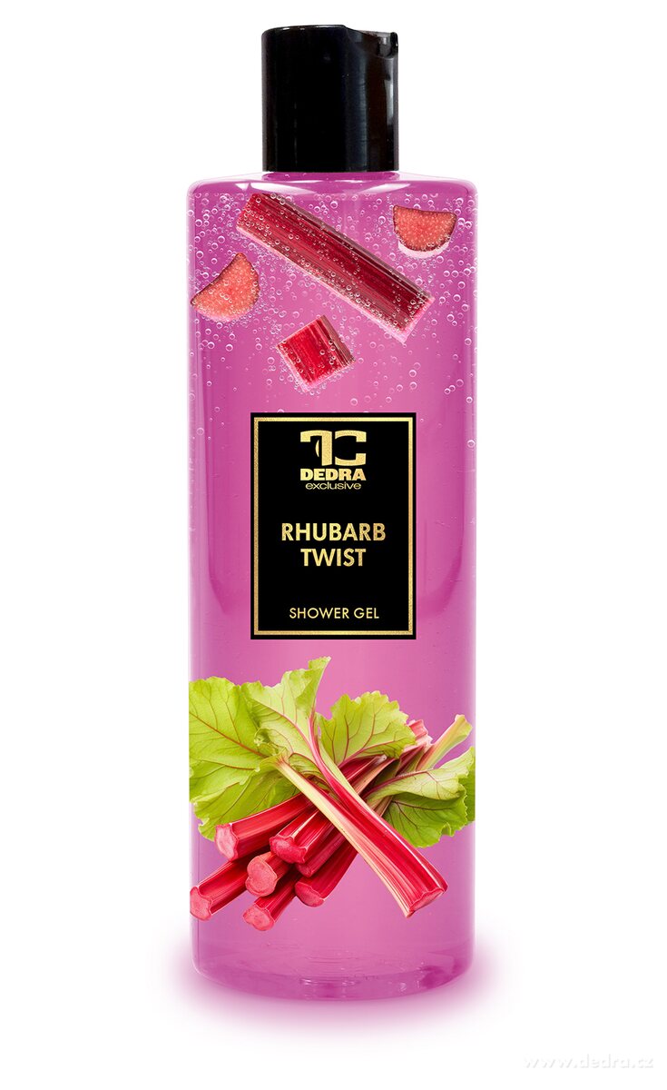Dedra Přírodní šetrný sprchový gel s glycerinem RHUBARB TWIST 420 ml