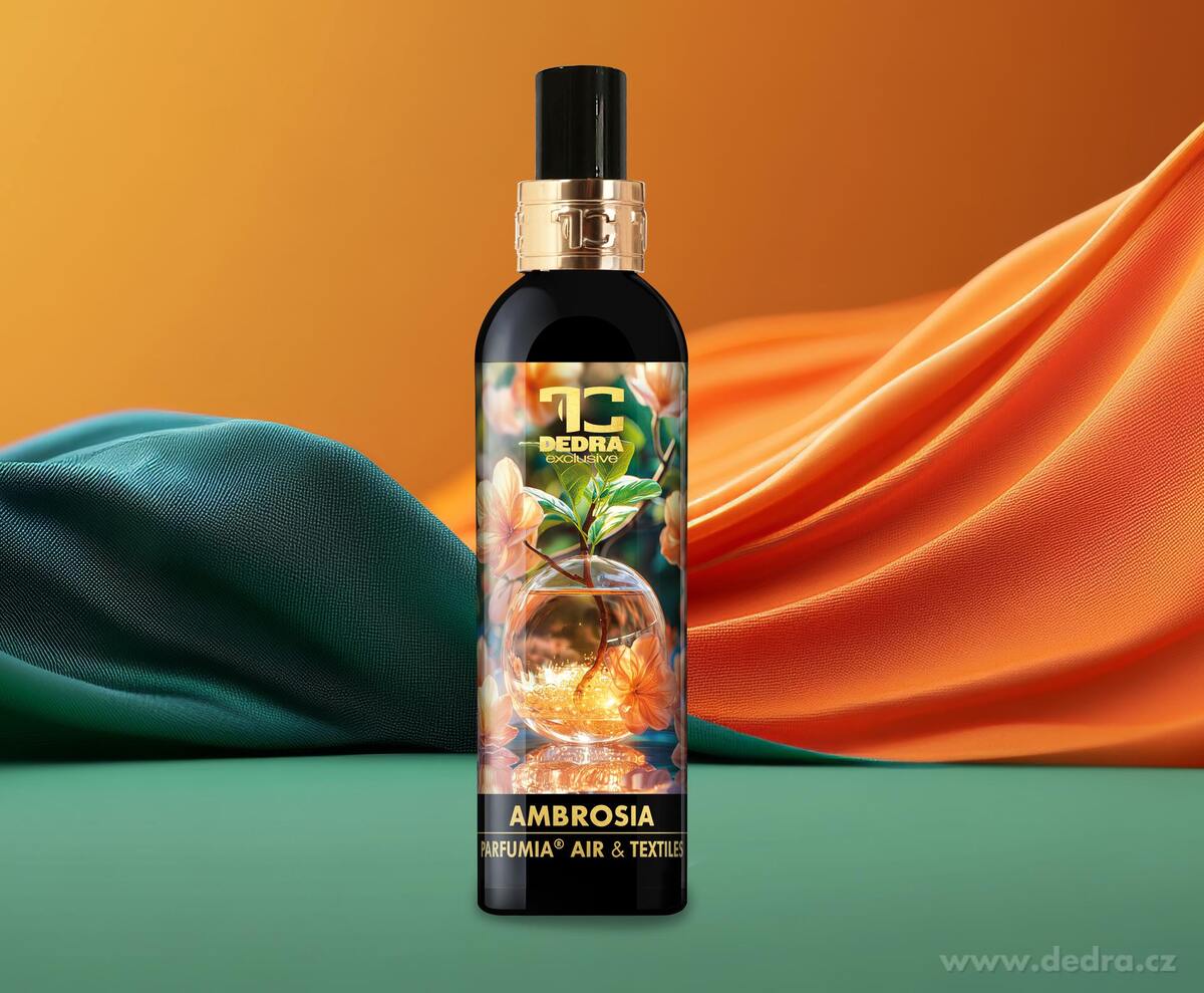 DEDRA Osvěžovač vzduchu a textilií AMBROSIA, 200 ml