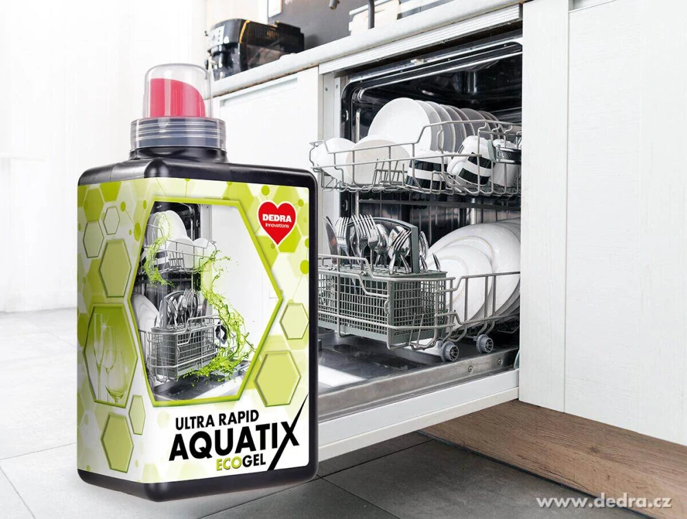 DEDRA AQUATIX  gel do myčky nádobí  ULTRA RAPID,1080 ml=60 mytí