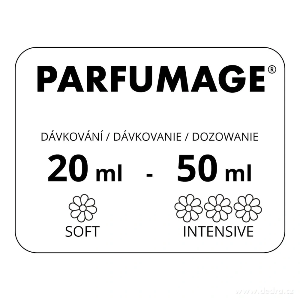 Dedra parfém na praní PARFUMAGE SAMETOVÁ HRUŠKA 500 ml
