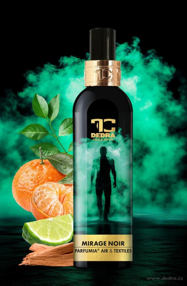 DEDRA Osvěžovač vzduchu a textilií MIRAGE NOIR, 200 ml