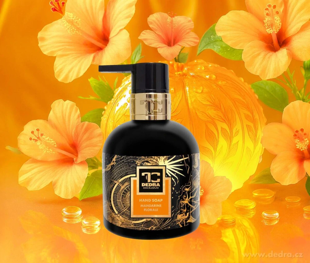 DEDRA Přírodní zvláčňující mýdlo s glycerinem a Aloe vera, MANDARINE FLORALE , 320 ml
