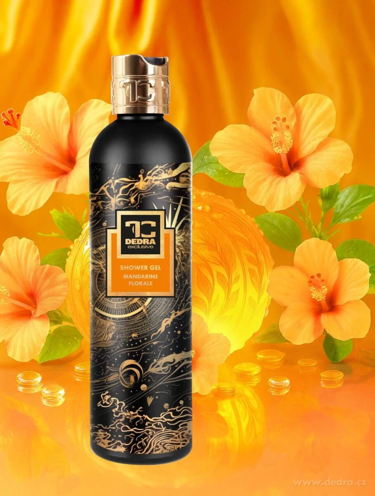DEDRA Přírodní sprchový gel s glycerinem a Aloe vera, MANDARINE FLORALE, 320 ml