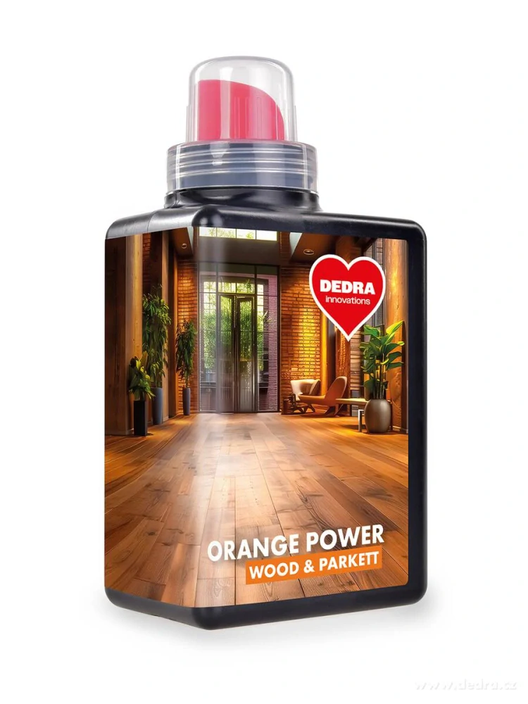 DEDRA ORANGE POWER WOOD & PARKET,  500 ml, 25 mytí