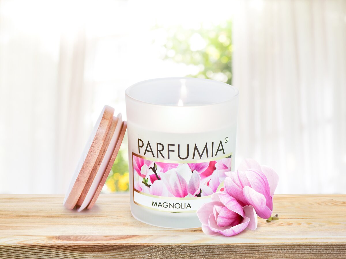 Sójová vonná EKO svíce PARFUMIA®  vůně MAGNOLIA 250 ml