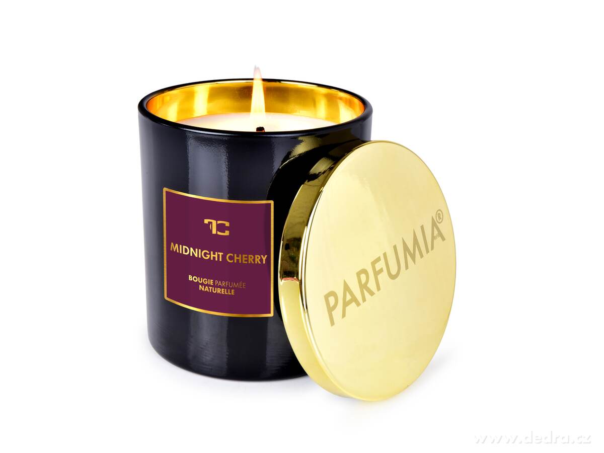 DEDRA Sójová vonná EKO svíce PARFUMIA®, MIDNIGHT CHERRY, 250 ml