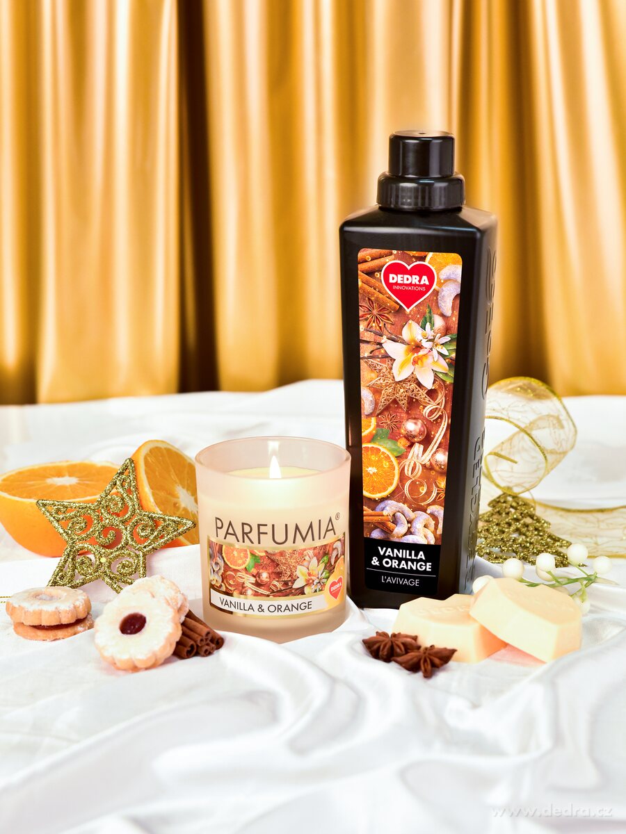 Vonný sójový EKO vosk do aromalampy PARFUMIA® VANILLA & ORANGE , 40 ml