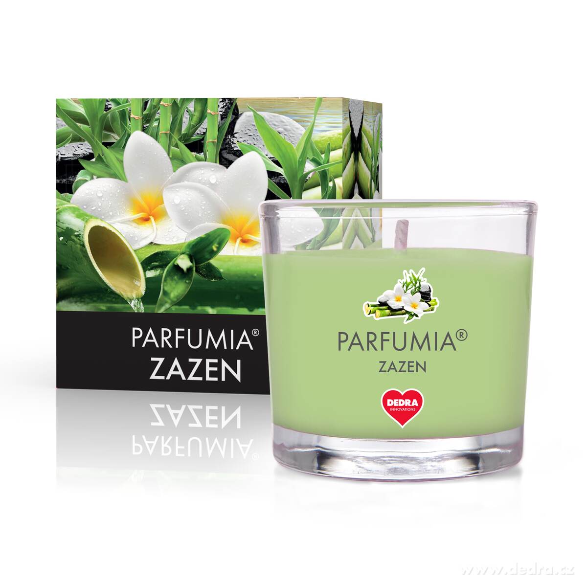 Votivní sójová vonná EKO svíce PARFUMIA®, ZAZEN, 55 ml
