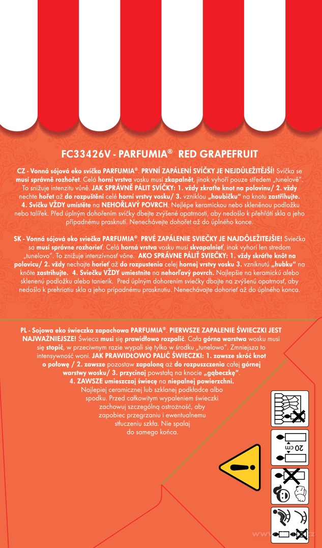 VOTIVNÍ SADA 3ks sójových vonných EKO svíček PARFUMIA® řady DELICATES, 3x 55 ml
