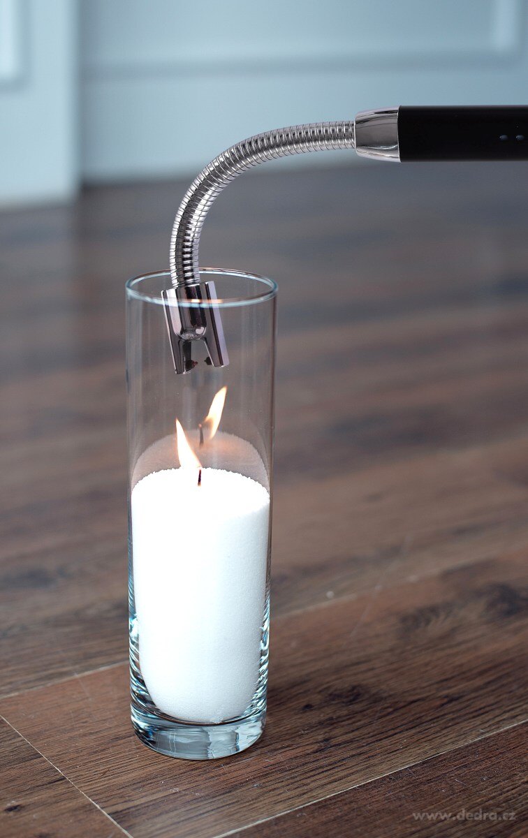 Dobíjecí USB plazmový zapalovač s LED osvětlením, SYSTEMAT