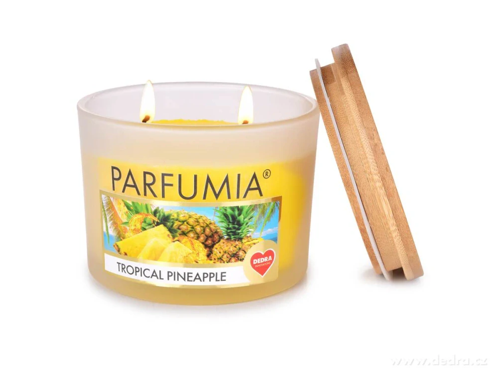INTENSE 2 KNOTY sójová vonná EKO svíce PARFUMIA® TROPICAL PINEAPPLE, 400 ml