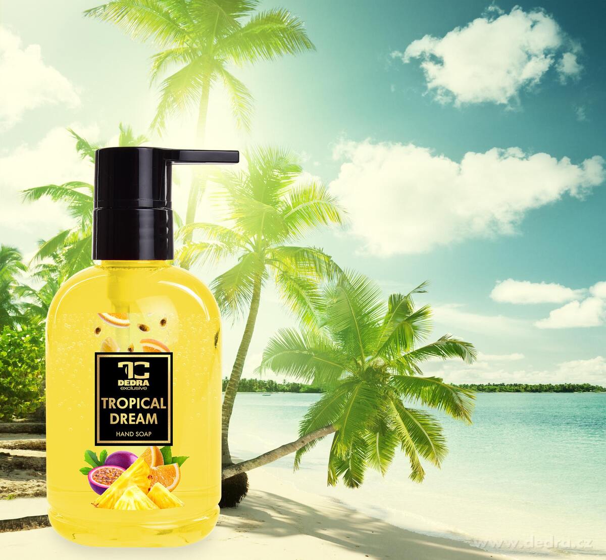DEDRA Přírodní šetrné tekuté mýdlo s glycerinem TROPICAL DREAM 310 ml