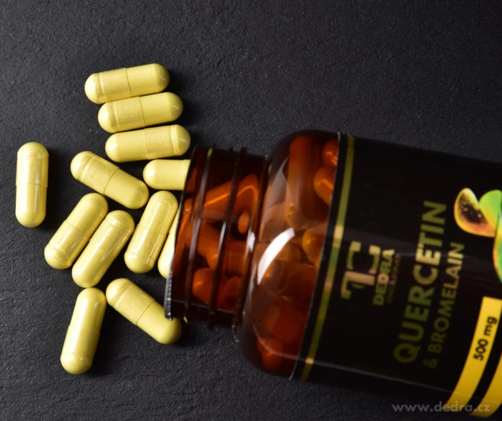 DEDRA QUERCETIN + BROMELAIN 500 mg , 90 kasplí