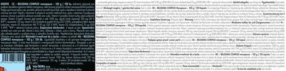 DEDRA BELISSIMA COMPLEX menopauza 
