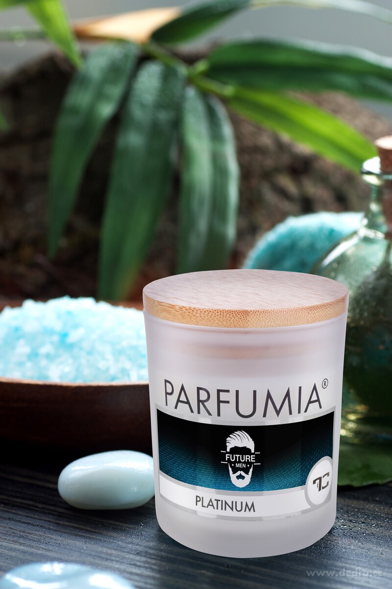 Sójová vonná EKO svíce PARFUMIA®  vůně PLATINUM 250 ml
