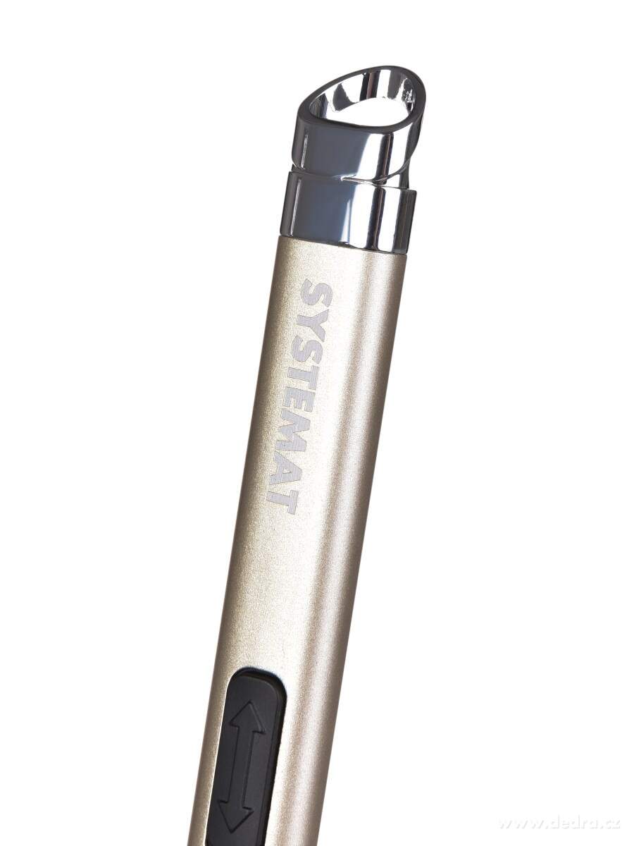 Dobíjecí USB plazmový zapalovač s LED osvětlením, SYSTEMAT