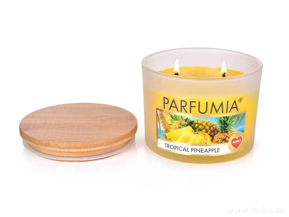 INTENSE 2 KNOTY sójová vonná EKO svíce PARFUMIA® TROPICAL PINEAPPLE, 400 ml