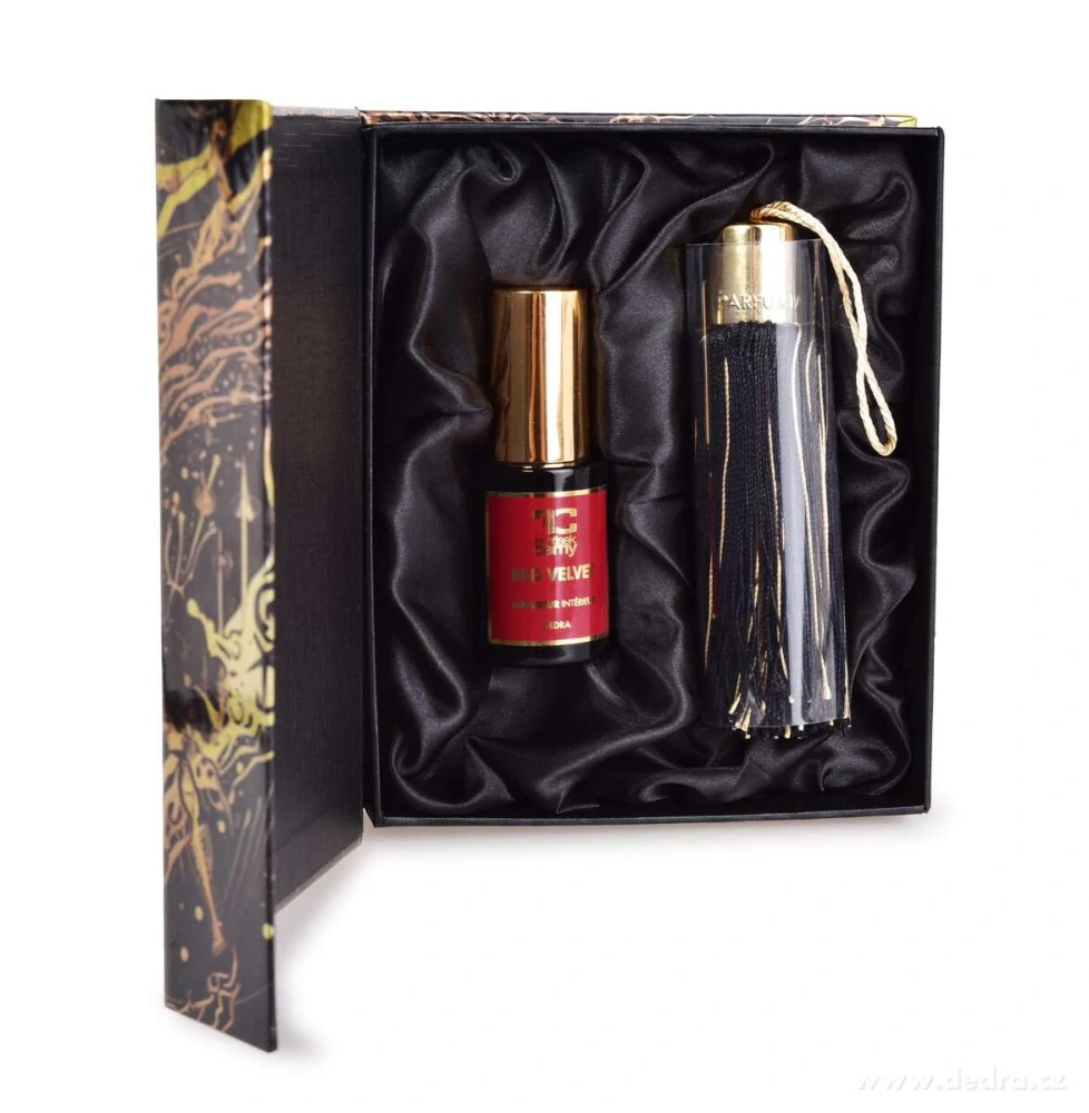 DEDRA POMPON luxusní vonný střapec s bytovým parfémem RED VELVET, 30 ml