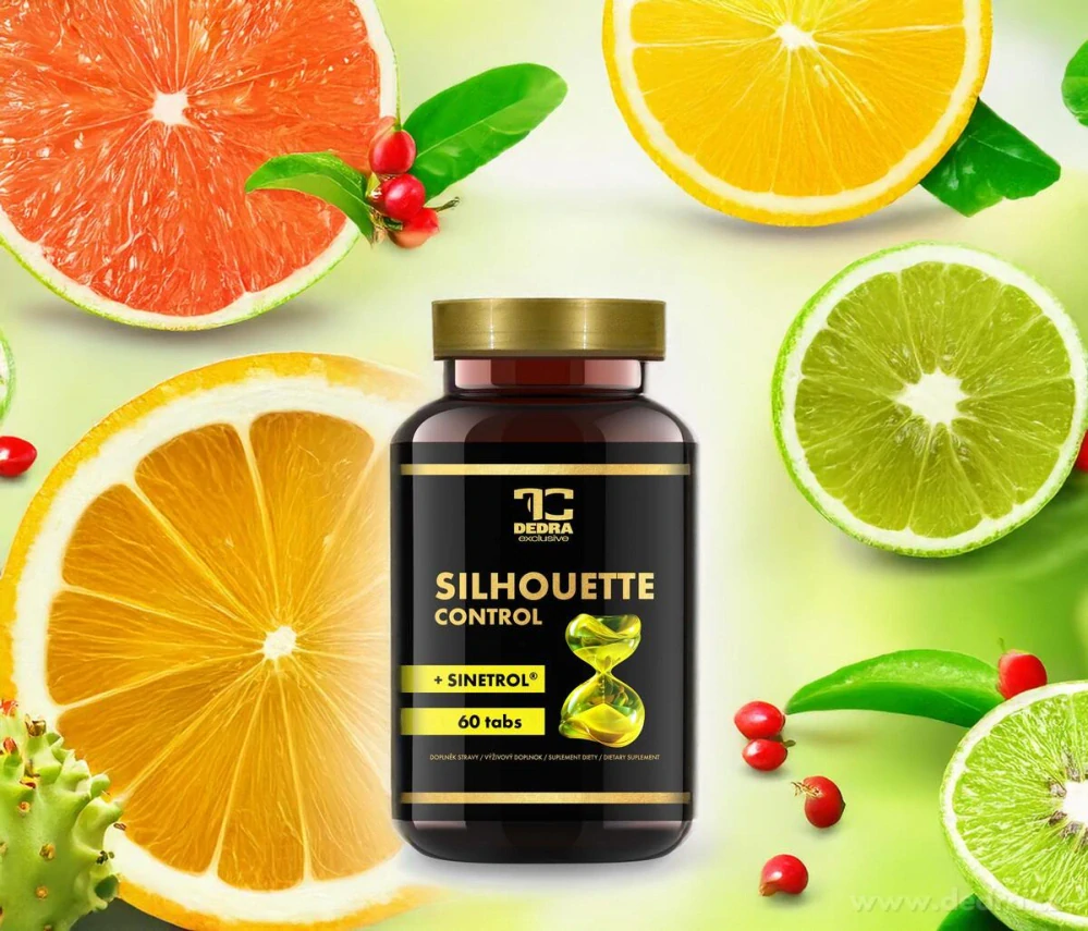 DEDRA SILHOUETTE CONTROL + SINETROL®, podpora hubnutí 60 kapslí