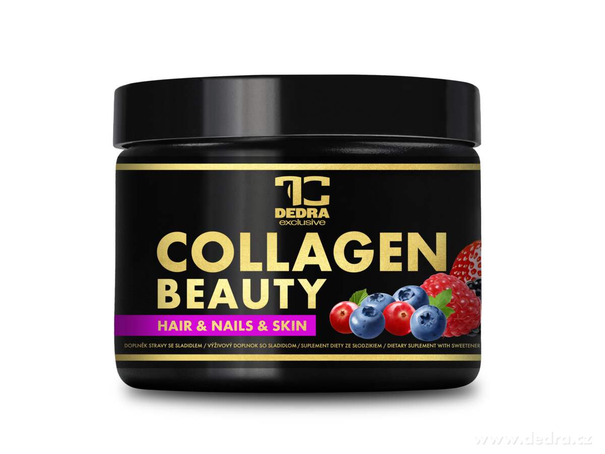 DEDRA COLLAGEN BEAUTY, kolagenový nápoj pro pleť, vlasy a nehty 200 g