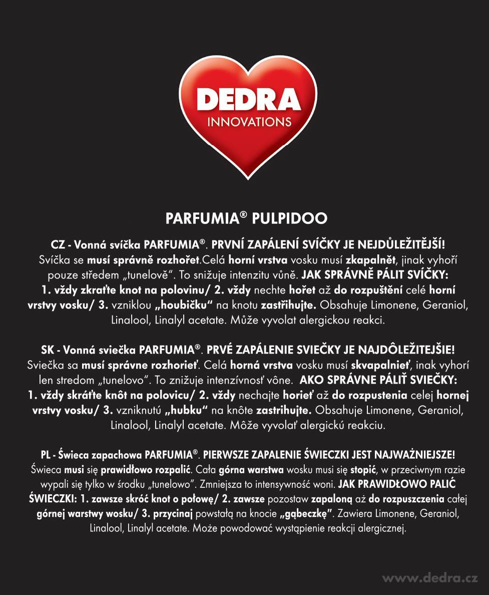 INTENSE 2 KNOTY sójová vonná EKO svíce PARFUMIA® ovocný koktejl PULPIDOO, 400 ml