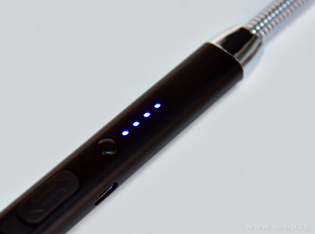 Dobíjecí USB plazmový zapalovač s LED osvětlením, SYSTEMAT