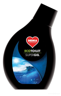 DEDRA Intenzivní EKO WC čistič  ECOTOILET SUPER GEL 500 ml ocean/chladivá mořská