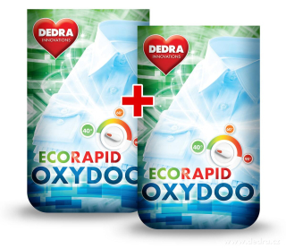 OXYDOO ECORAPID Univerzální bělidlo na bázi aktivního kyslíku 700 g  + 700 g