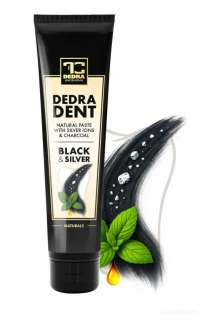 DEDRA DENT® přírodní zubní pasta BLACK & SILVER 100 ml