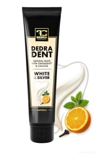 DEDRA DENT® Přírodní bělící zubní pasta WHITE & SILVER 100 ml 