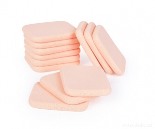 Kosmetické houbičky na make-up v plastové krabičce 12 ks