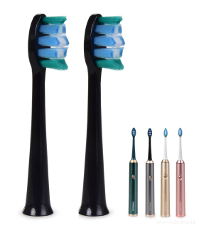 Extra měkký náhradní kartáček pro SONISSIMO® NEO, BLACK 2 KS