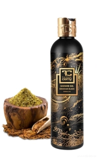 DEDRA Přírodní sprchový gel s glycerinem a Aloe vera, OBSIDIAN BLACK, 320 ml