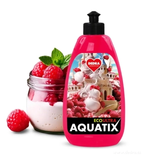 Dedra Rostlinný koncentrát na nádobí, MALINY SE SMETANOU, ECOultra AQUATIX®, 500 ml