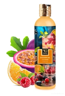 DEDRA Přírodní sprchový gel s glycerinem a Aloe vera, ZANZIBAR, 320 ml
