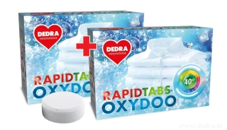 Univerzální tablety na skvrny na prádle, RAPID TABS OXYDOO, 2x12 tablet