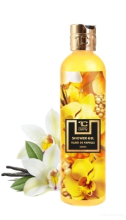 DEDRA Přírodní sprchový gel s glycerinem a Aloe vera, FLEUR DE VANILLE, 320 ml