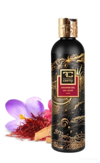 DEDRA Přírodní sprchový gel s glycerinem a Aloe vera, RED VELVET, 320 ml