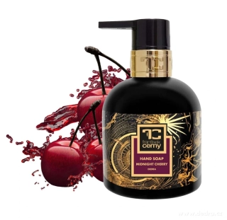 DEDRA Přírodní zvláčňující mýdlo s glycerinem a Aloe vera, MIDNIGHT CHERRY, 320 ml