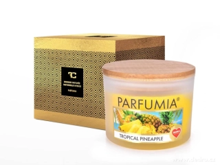 INTENSE 2 KNOTY sójová vonná EKO svíce PARFUMIA® TROPICAL PINEAPPLE, 400 ml