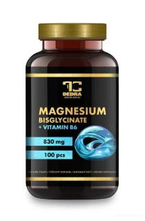 DEDRA MAGNESIUM BISGLYCINÁT + vitamín B6 100 kapslí