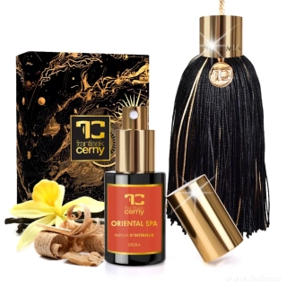 DEDRA POMPON luxusní vonný střapec s bytovým parfémem ORIENTAL SPA, 30 ml