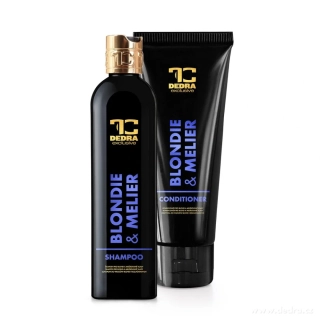 DEDRA Sada 1+1 šampón a kondicionér pro blond a melírované vlasy, BLONDIE & MELIER, 320 + 250 ml