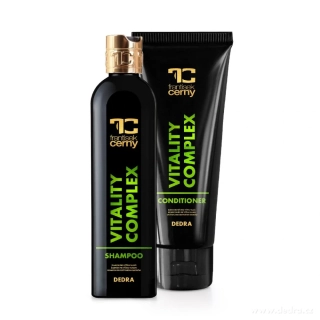 DEDRA Sada 1+1 šampón a kondicionér pro každodenní použití a dokonalou výživu vlasů, VITALITY COMPLEX, 320 + 250 ml