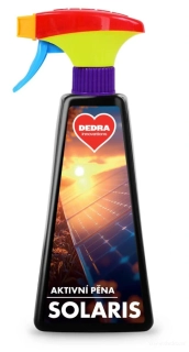 DEDRA SOLARIS AKTIVNÍ PĚNA intenzivní čistič solárních panelů/fotovoltaických systémů, 500 ml