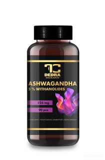 DEDRA ASHWAGANDHA 525 mg s 5 % withanolidů, doplněk stravy 90 kapslí