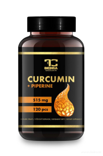 Dedra CURCUMIN + PIPERINE 515 mg, doplněk stravy 120 kapslí